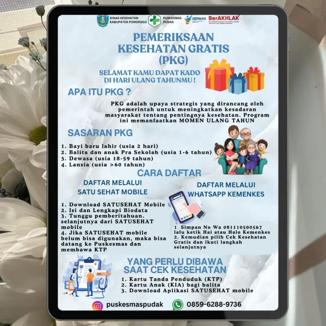 CKG (Cek Kesehatan Geratis) - (Ada 1 foto)